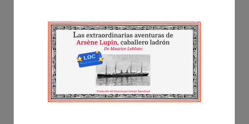 Cover image for [ES-LATAM] Las extraordinarias aventuras de Arsène Lupin, caballero ladrón