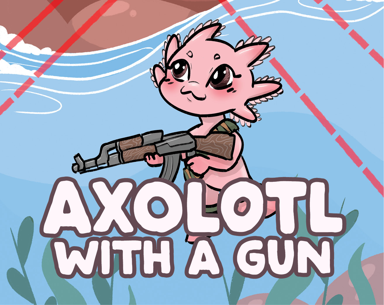 Axolotl with a Gun