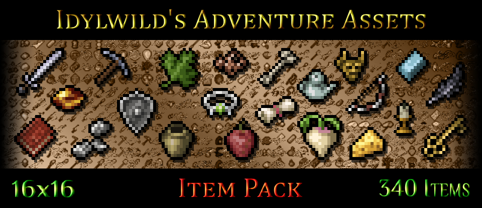 Idylwild's Adventure Assets - Item Pack