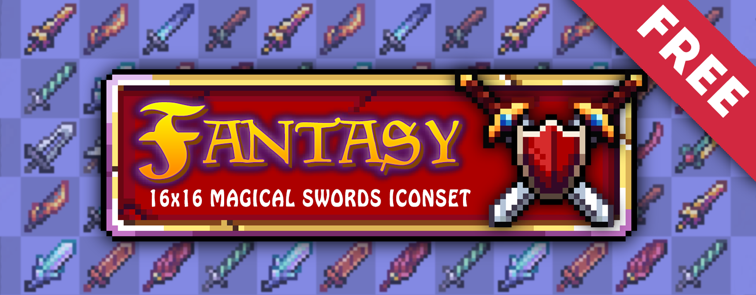 Fantasy Magical Swords Iconset FREE