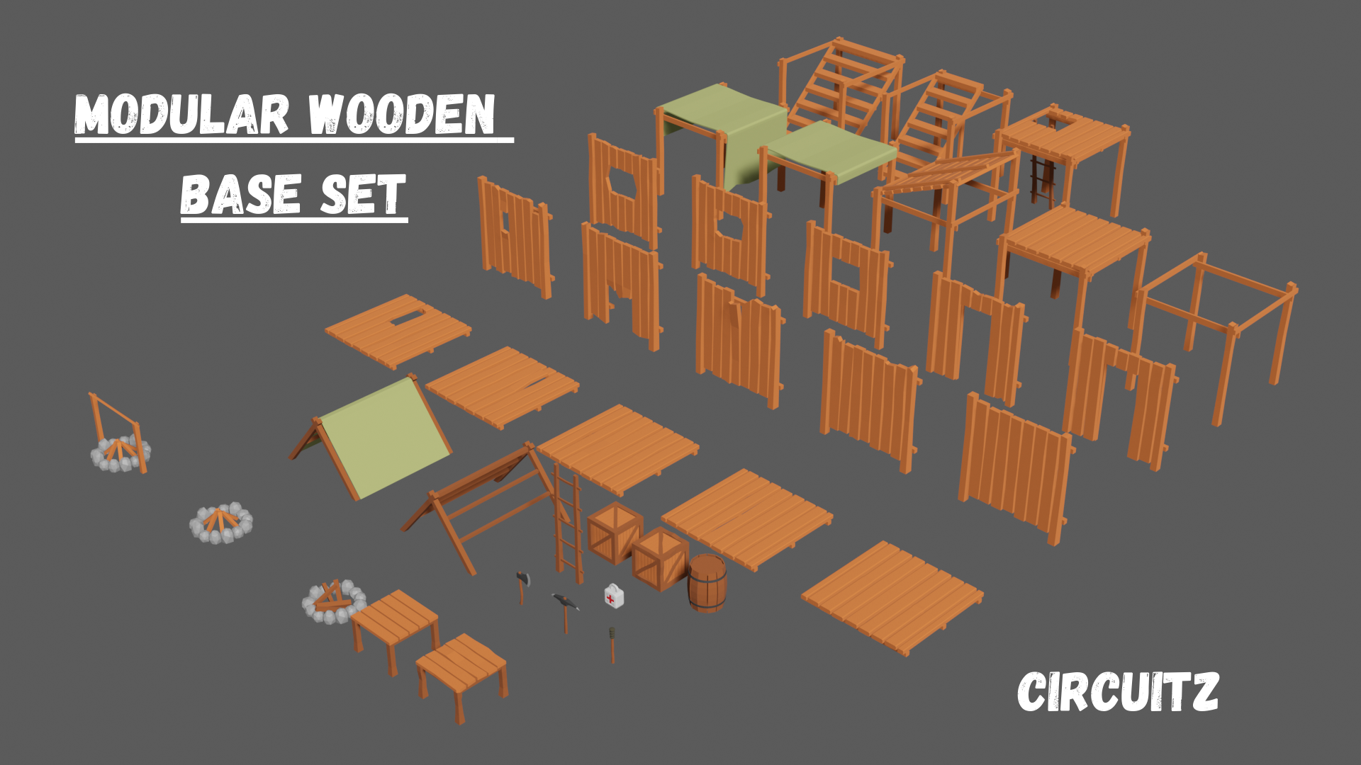 Wood Frame Base Build Set (Modular)