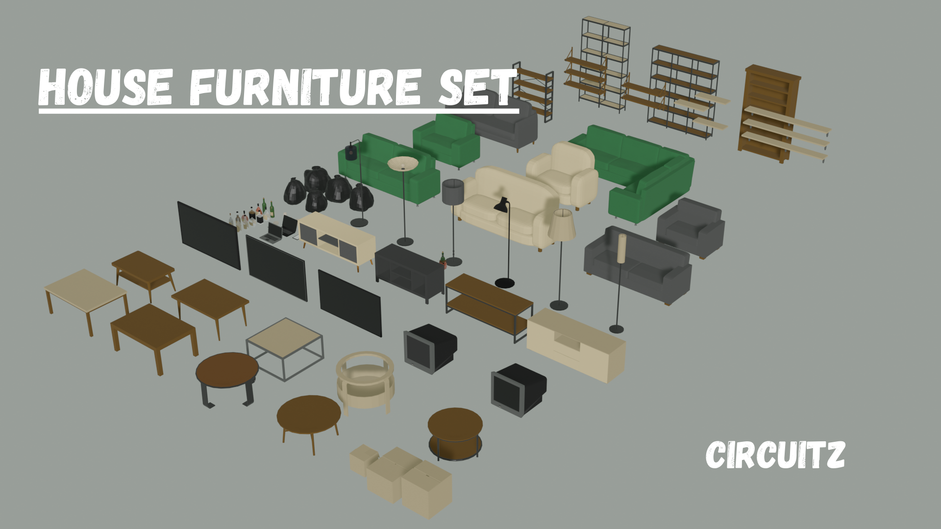 Home Furniture - Low Poly