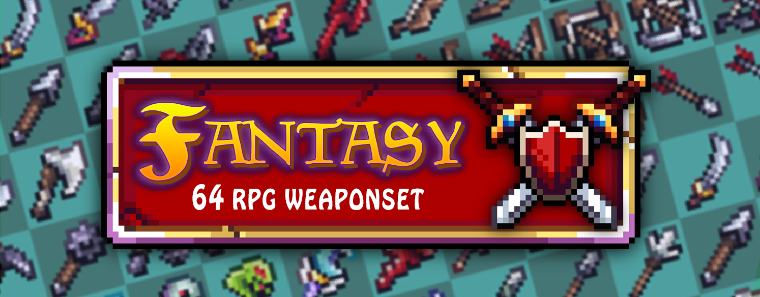 Fantasy RPG Weaponset 16px