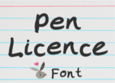 Pen Licence Font