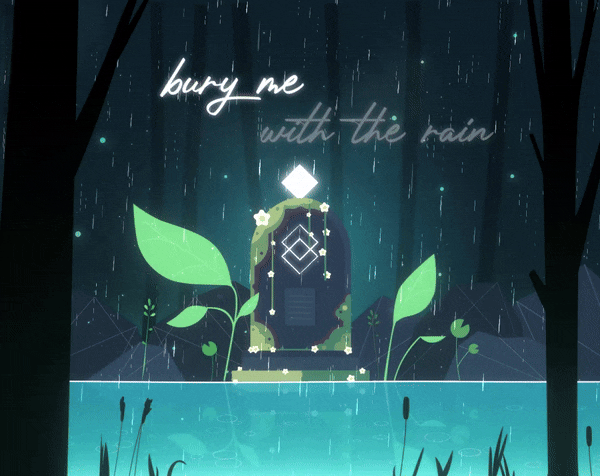 bury me with the rain.
