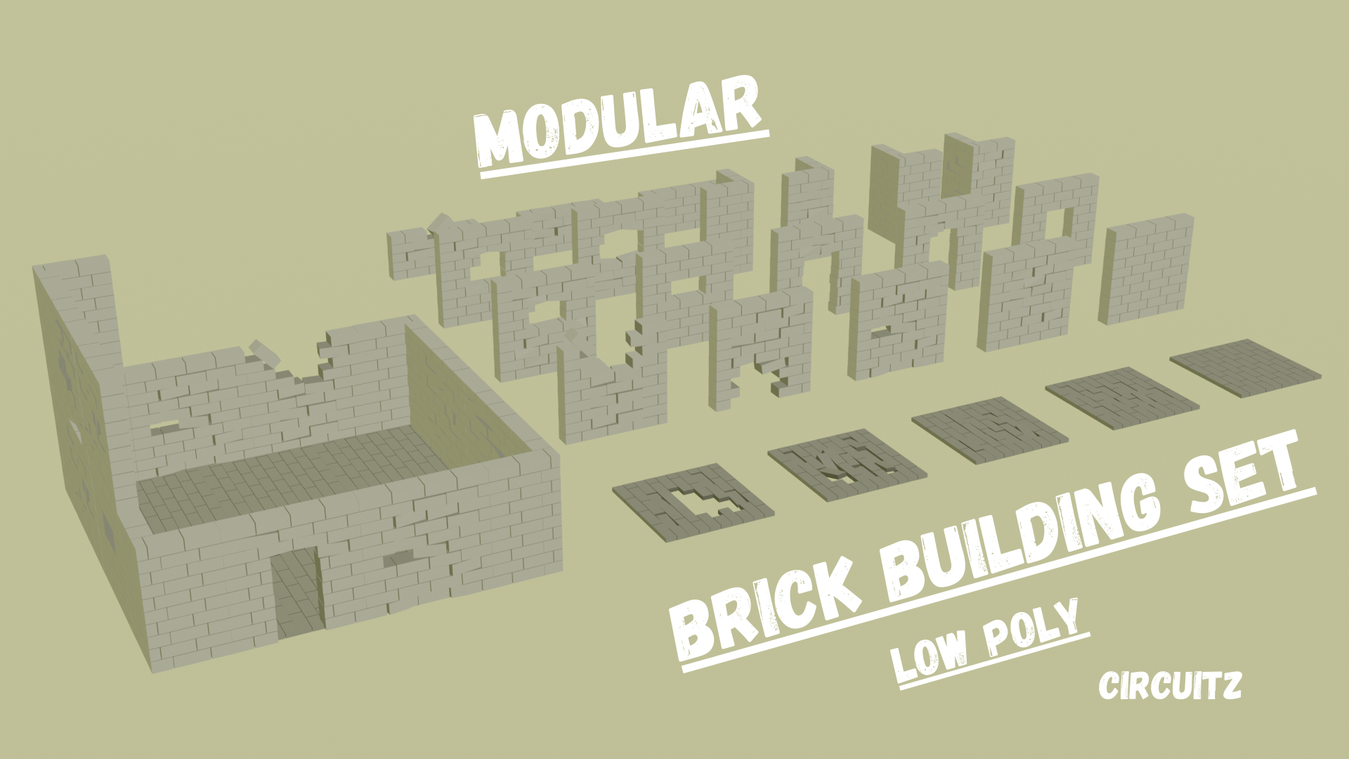 Modular Brick Build Set