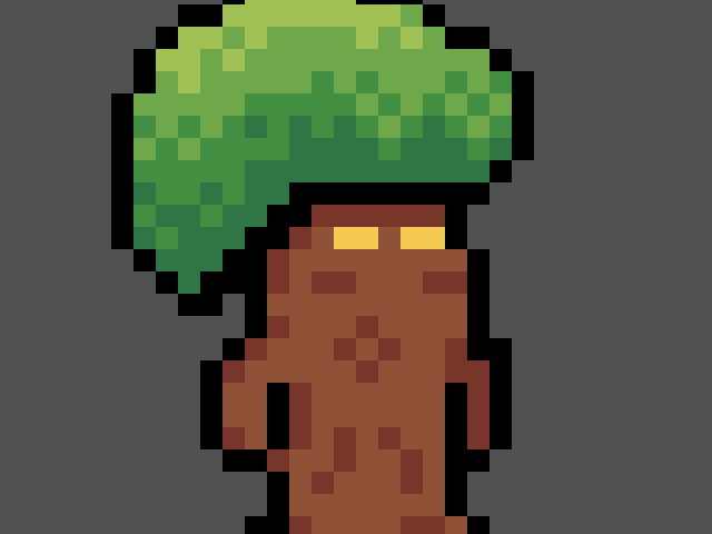 Ent(Tree Man) + Mushroom Man PixelArt Idle Animations by ROCCOCCO09