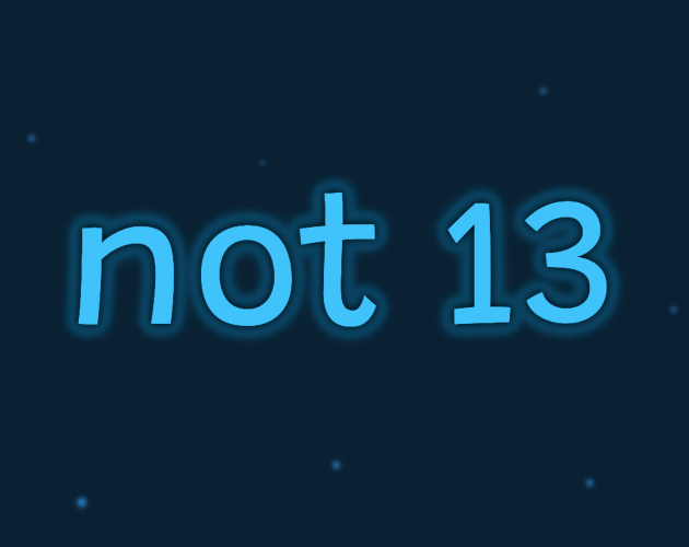 Cover image for Not 13