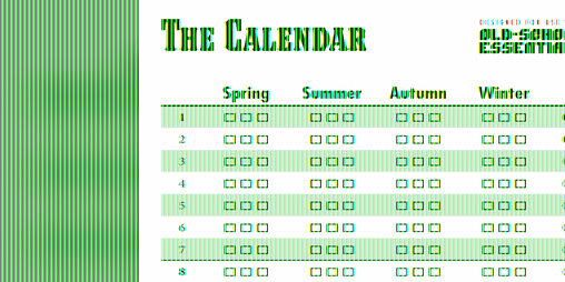 Cover image for The OSR Calendar