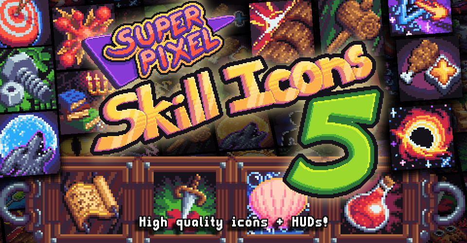 Super Pixel Skill Icons Pack 5