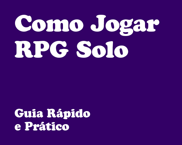 Como Jogar RPG Solo