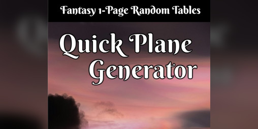 Cover image for Quick Planes Generator