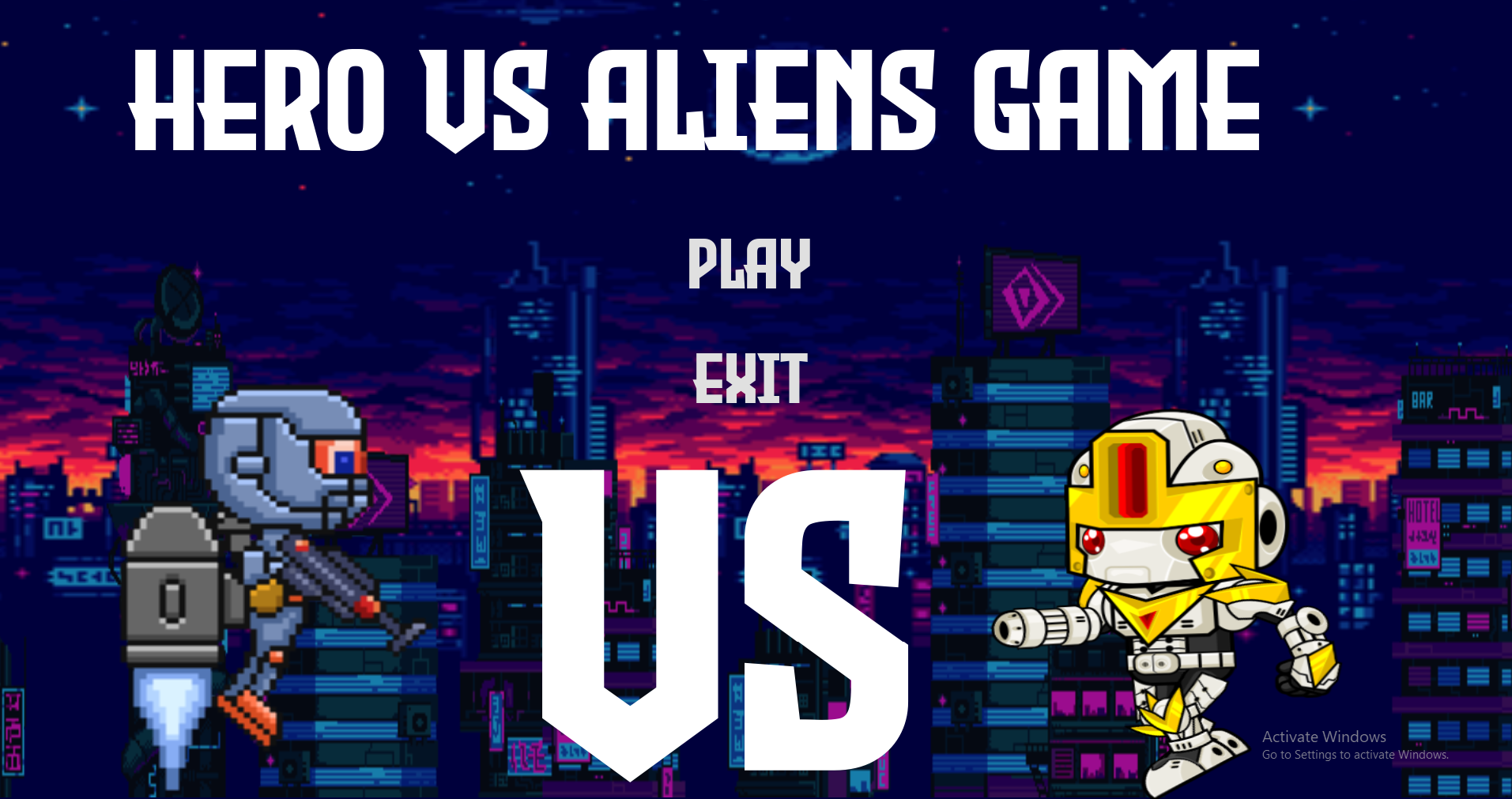 Hero VS Aliens Game