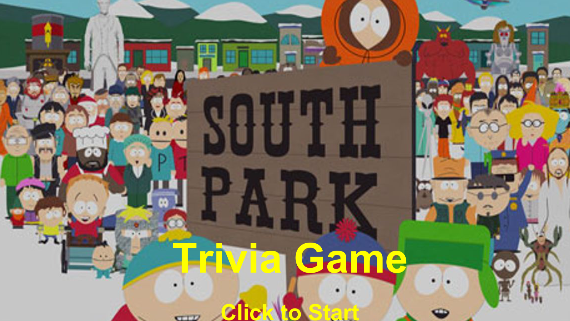 South Park Trivia Game