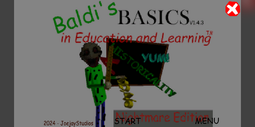 Cover image for Baldi's Basics In Education And Learning Nightmare Edition
