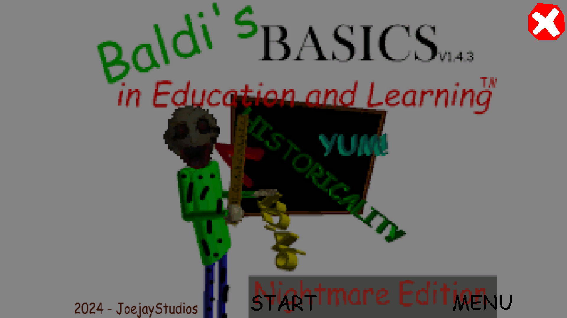Baldi's Basics In Education And Learning Nightmare Edition
