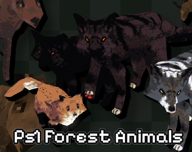 Low Poly Ps1 Forest Animals