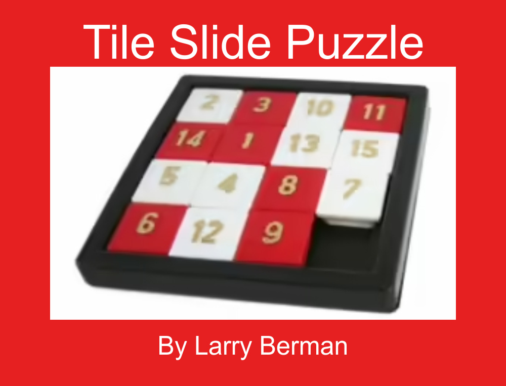 Tile Slide Puzzle by Larrybtoys
