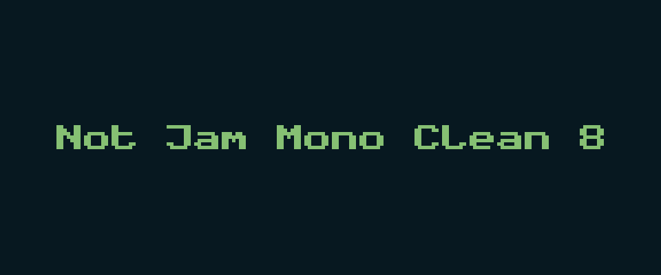 Not Jam Mono Clean 8