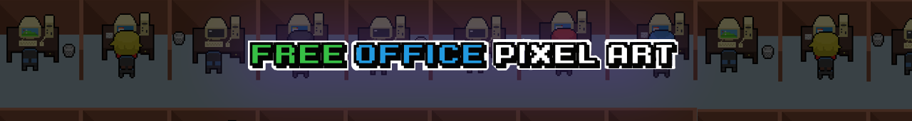 Free office pixel art