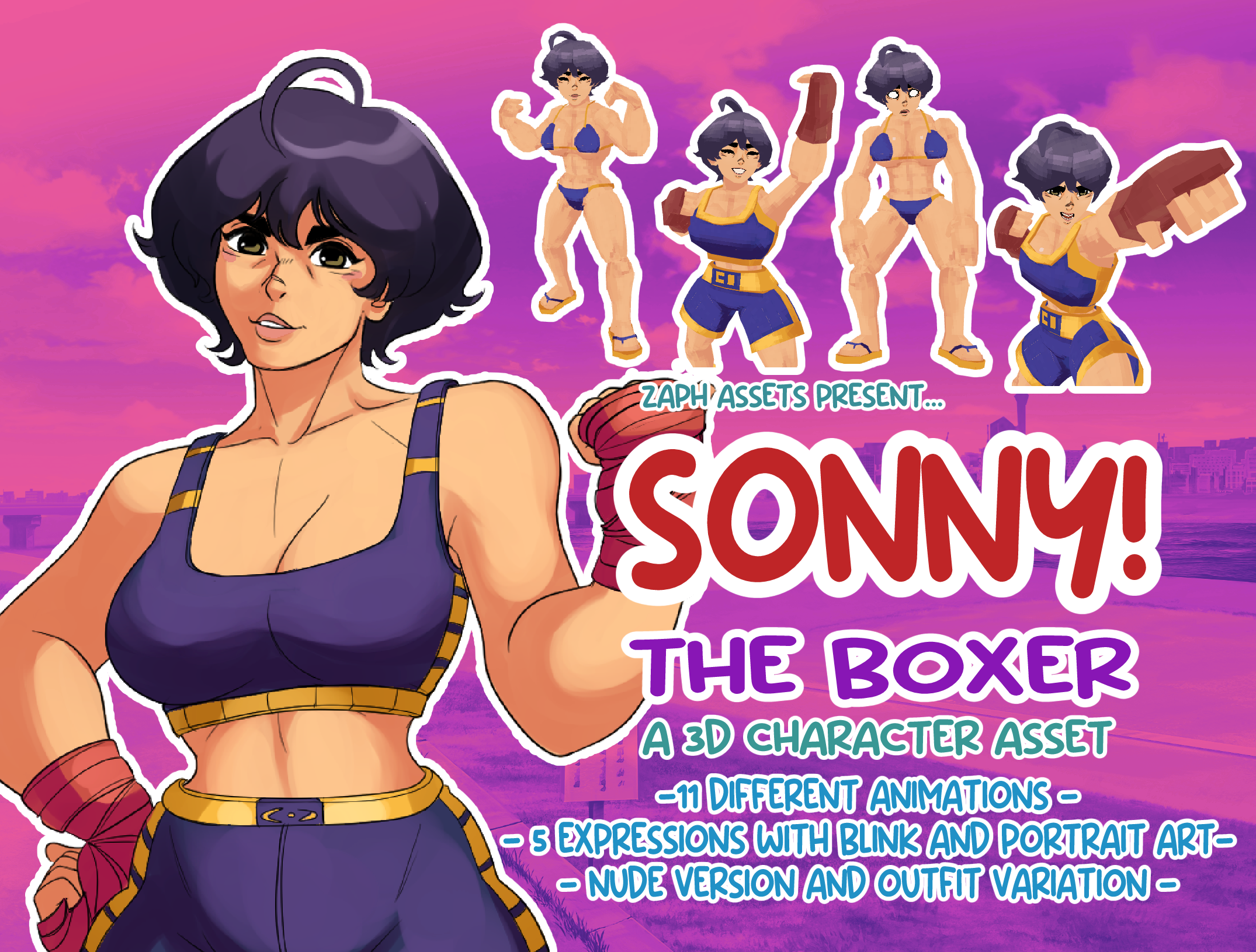 Sonny The Boxer! 3D Character