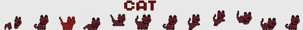 Pixel Cat Animations - Demonic