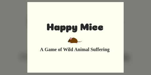 Cover image for Happy Mice