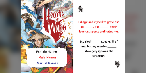 Cover image for Hearts of Wulin Names & Entanglement PnP Cards