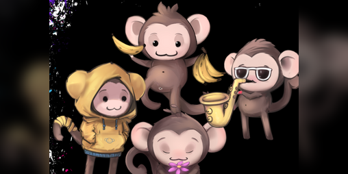 Cover image for A Totally Normal Game About Cute Monkeys