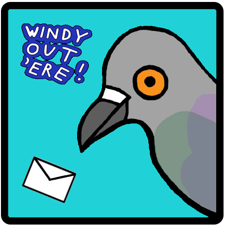 windy out 'ere!
