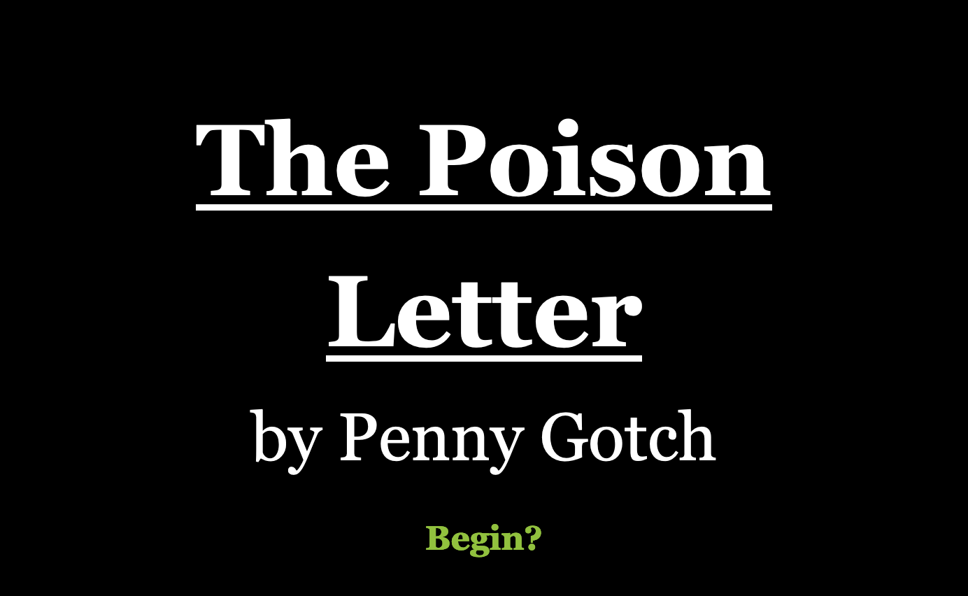 The poison letter by penny gotch
