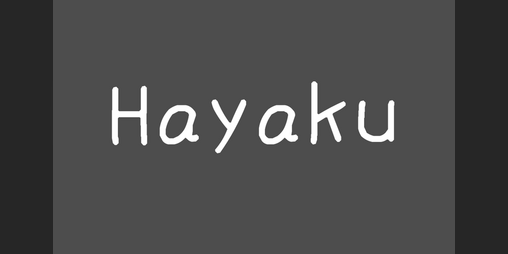 Cover image for Hayaku