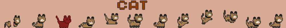 Pixel Cat Animations - Bengal