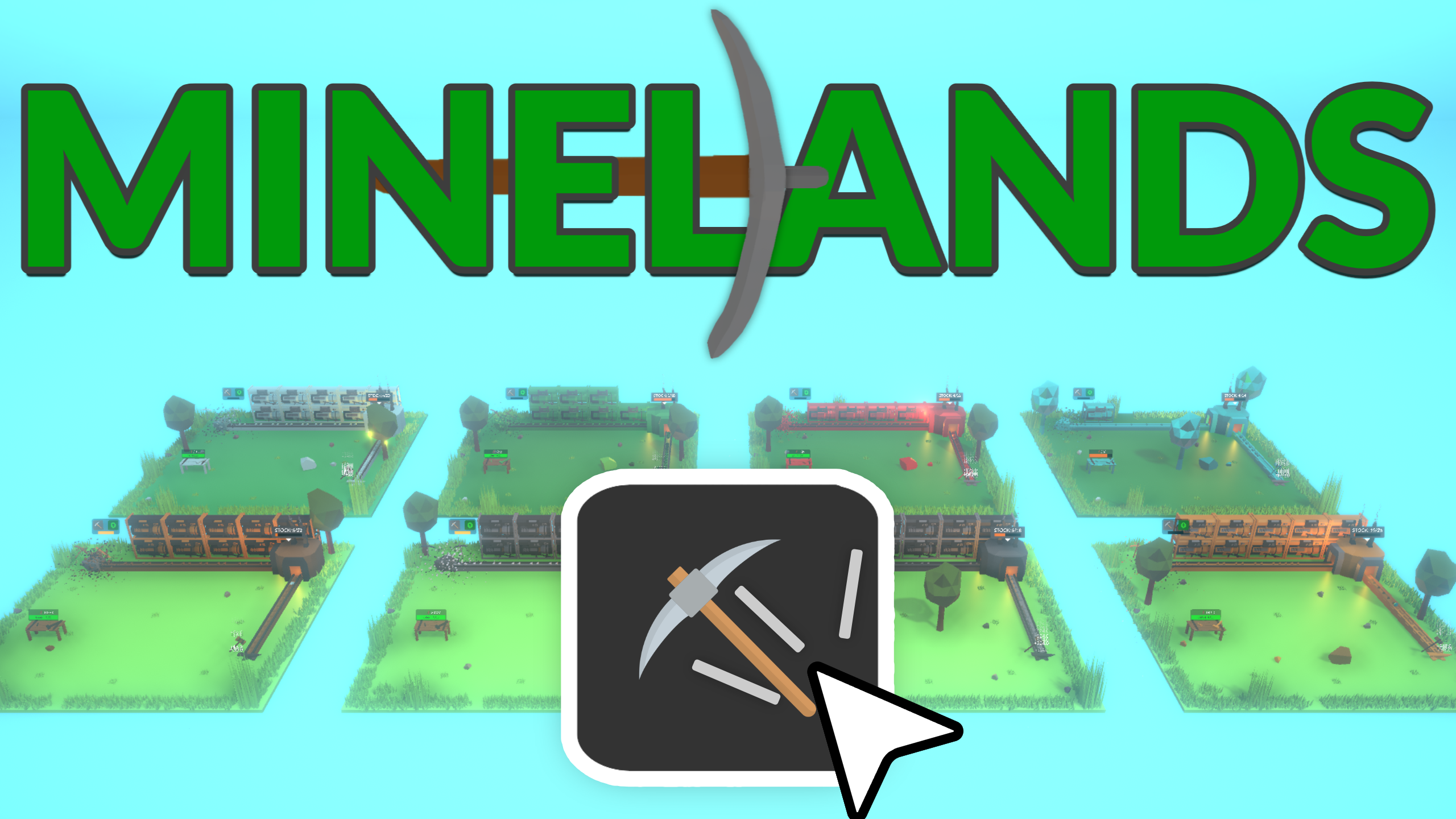 Minelands, a free, addictive tycoon game