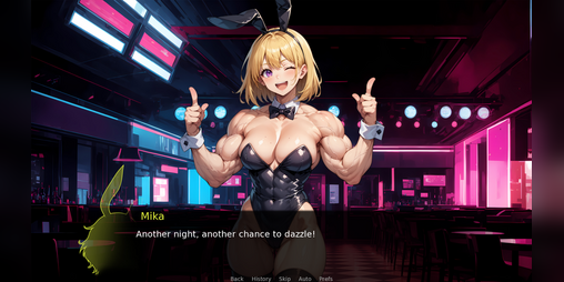 Cover image for Female Muscle Growth (FMG) Visual Novel (Mika)