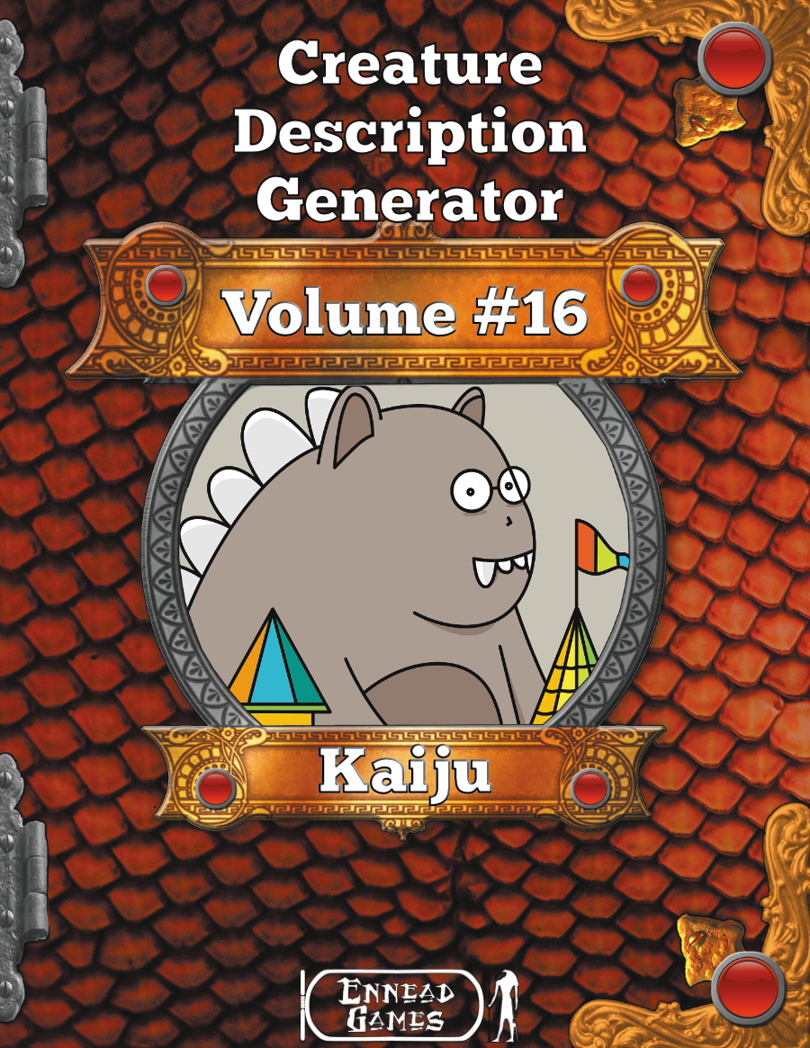 Devlog - Creature Description Generator Volume #16 - Kaiju by Ennead Games