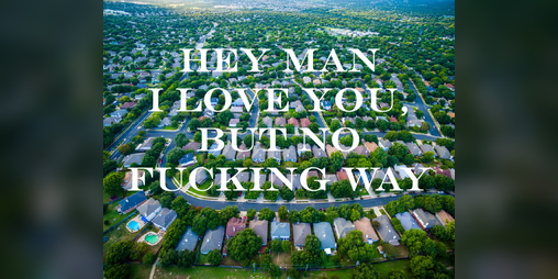 Cover image for Hey Man I Love You, But No Fucking Way