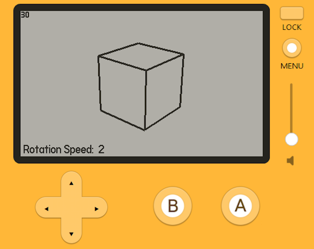 3D Cube Simulator (for playdate)