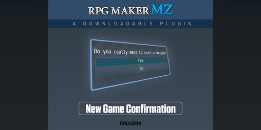 Cover image for RPG Maker MZ Plugin | New Game Confirmation