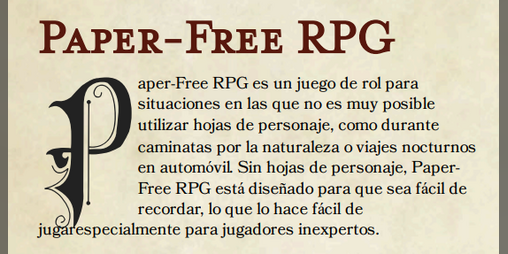 Cover image for Free-Page RPG (Español)