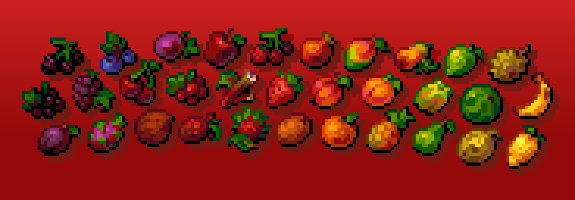 Vested Pixel Fruit