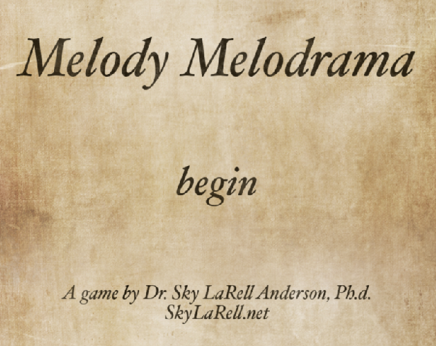 Melody Melodrama: tutorial practice project