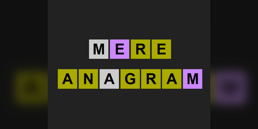 Cover image for Mere Anagram