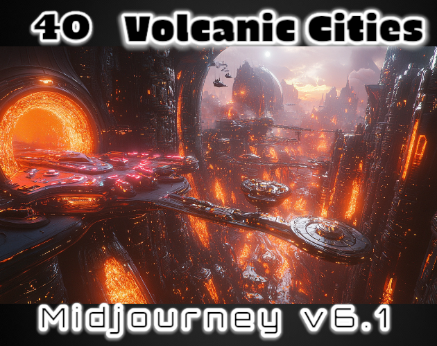 40 Volcanic City Backgrounds| MJv6.1