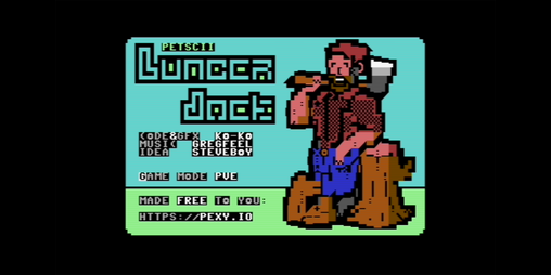 Cover image for PETSCII Lumberjack for the Commodore 64