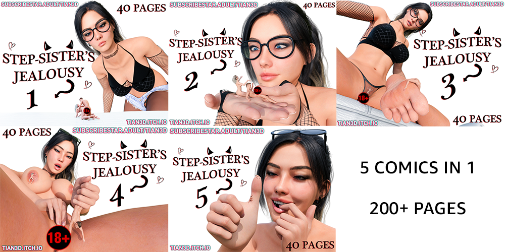 Cover image for Step-Sister Jealousy [FULL BUNDLE] Vol.1-2-3-4-5