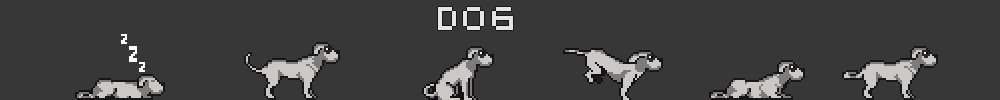 Dog Pixel Animations - Dogo Argentino