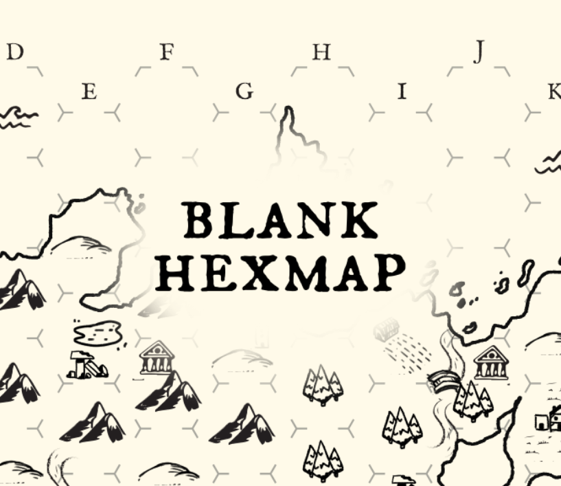 Hex Atlas: Blank Hexcrawl Map + Zine by SilverNightingale