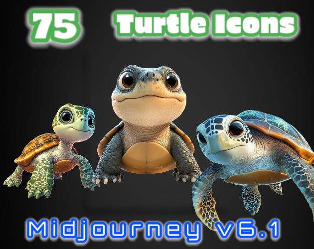 75 Turtle Icons| MJv6.1