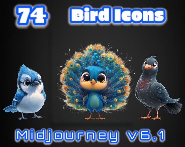 74 Bird Icons| MJv6.1